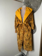Load image into Gallery viewer, Animal print trench with hood (Large)