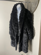Load image into Gallery viewer, Black soft faux fur ( Fits up to Xl P2P 23