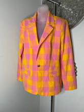 Load image into Gallery viewer, Pink &amp; Orange blazer (Size large)