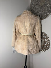 Load image into Gallery viewer, Cream Dyed Fur Coat Brand New
